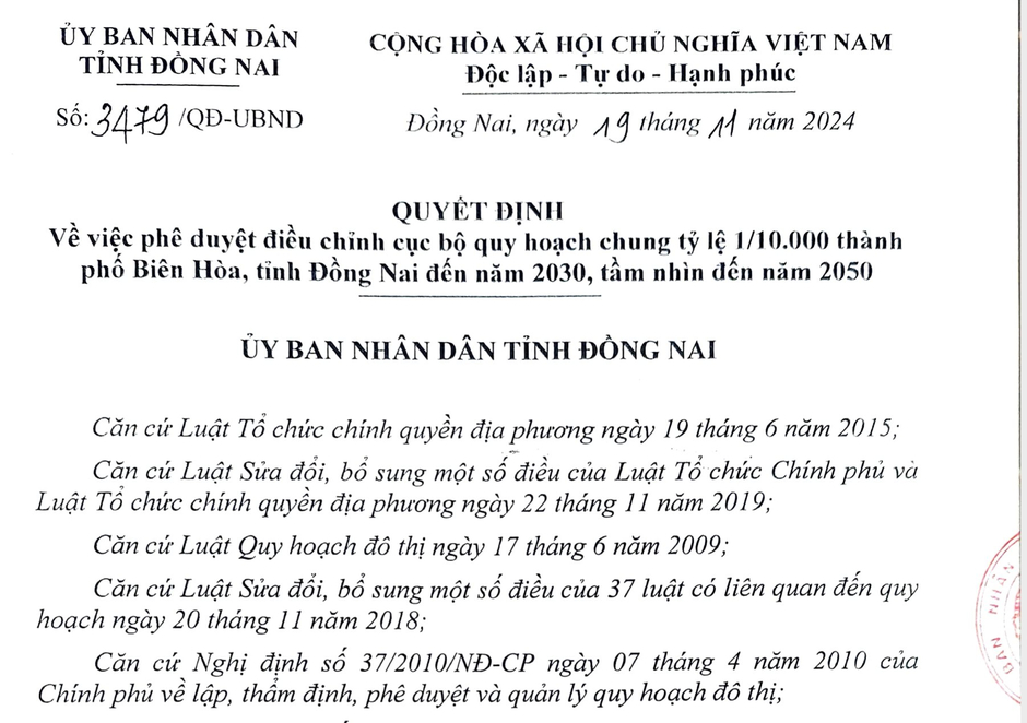 Điều chỉnh quy hoạch chung Tp.Biên Hoà (Đồng Nai), dự án của Nam Long và Novaland được gỡ vướng: Thị trường bất động sản có tín hiệu mới?