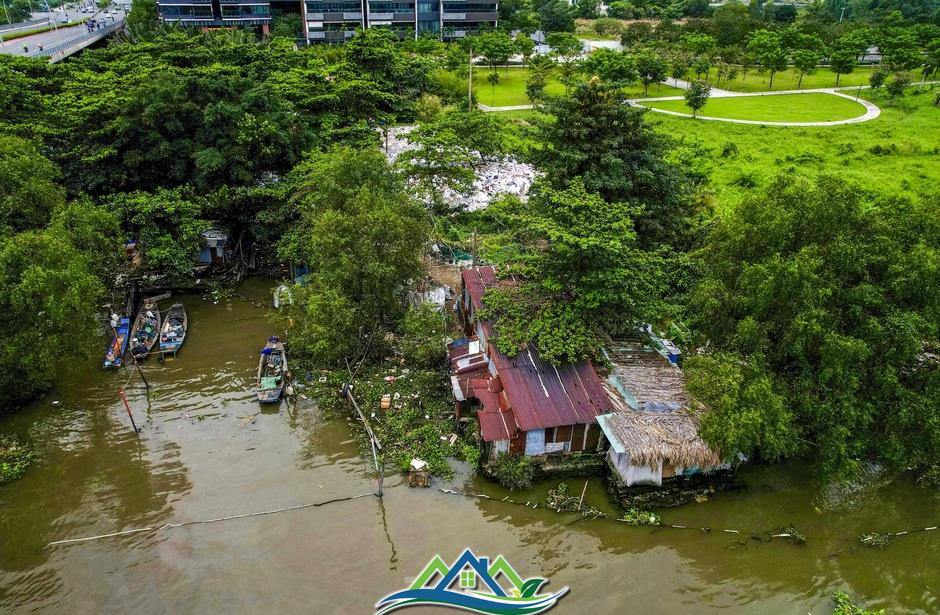 Hiện trạng khu đất cải tạo để nối dài công viên sông Sài Gòn