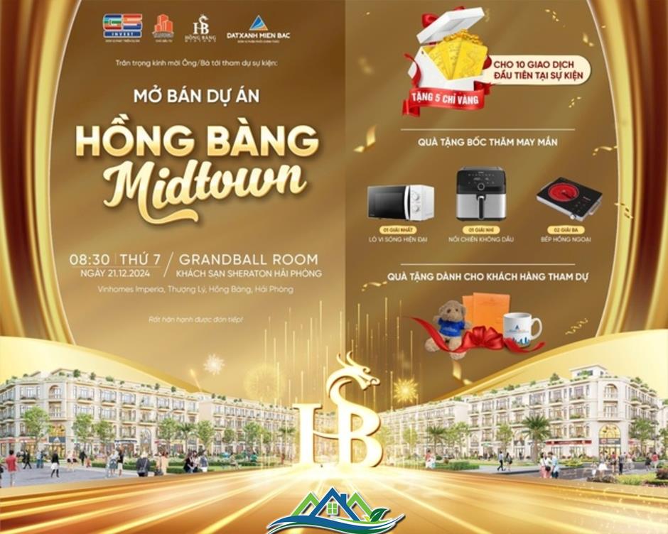 Mở bán Hồng Bàng Midtown: Tâm điểm kinh doanh mới vùng lõi Hải Phòng