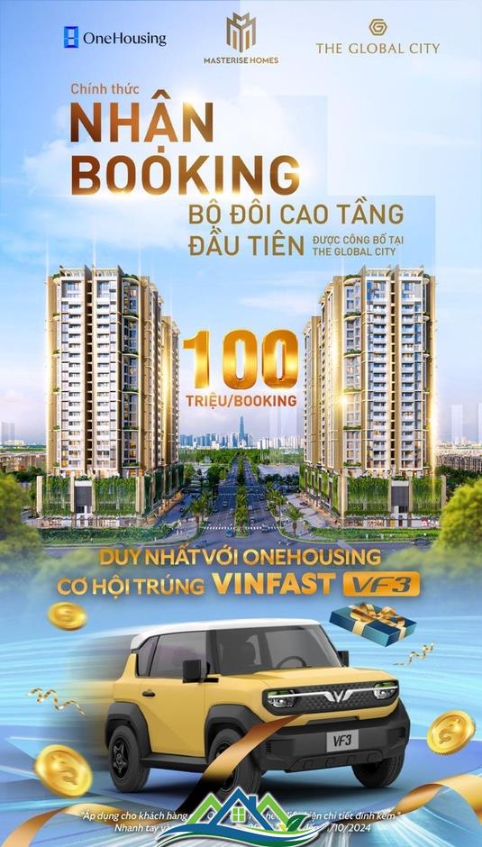 OneHousing bắt tay Masterise Homes phân phối dự án tâm điểm The Global City