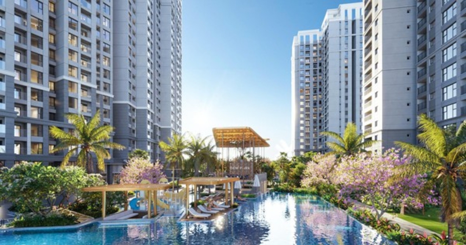 Thảm xanh đa tầng bao bọc căn hộ Gem Park