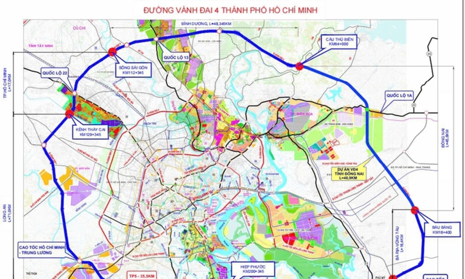 Thành lập Hội đồng thẩm định báo cáo nghiên cứu tiền khả thi DA đầu tư xây dựng đường Vành đai 4 TPHCM