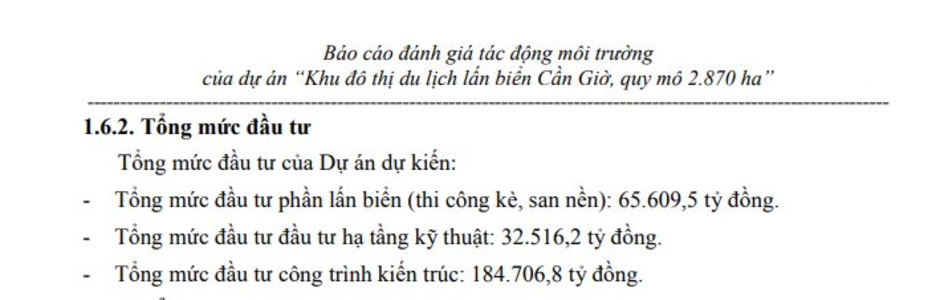 Thông tin mới nhất về siêu dự án lấn biển Cần Giờ hơn 282.000 tỷ đồng của Tập đoàn Vingroup tại TP.HCM