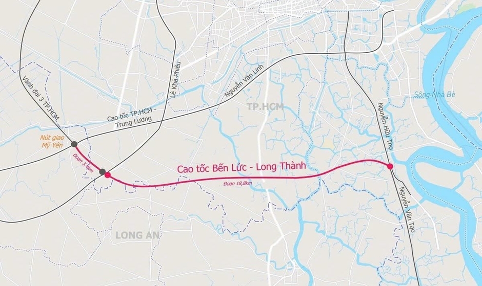 Tin vui hạ tầng đầu năm 2025: Cao tốc Bến Lức – Long Thành thông xe một số đoạn, bất động sản khu Tây rục rịch trở lại