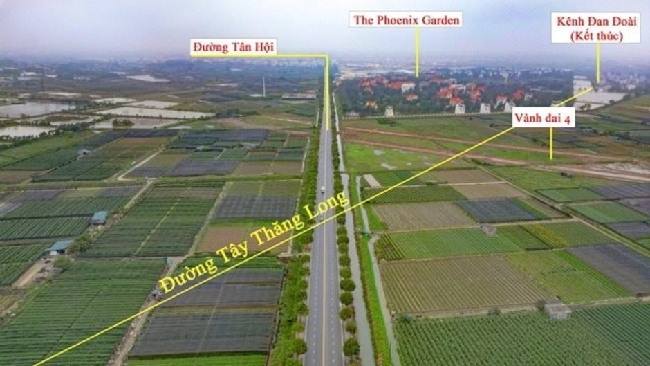 Tuyến đường Tây Thăng Long đoạn qua Đan Phương dài 5,8km được đầu tư gần 1.300 tỷ kết nối 5 quận, huyện phía Tây Hà Nội chính thức khởi công